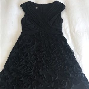 Black Dress with flower detail